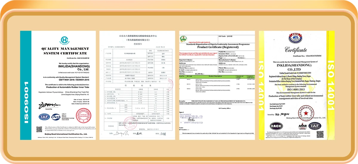ISO Passed 20 inch truck tire inner tube factory